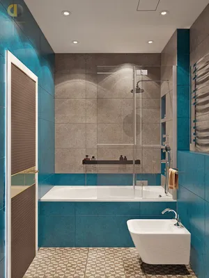 Ванная в голубых тонах – посмотреть 158 фото дизайна интерьера ванных в  голубом цвете: портфолио, цены на услуги в Москве на сайте ГК «Фундамент»