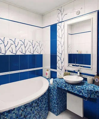 Ванная комната в голубых тонах: плюсы и минусы