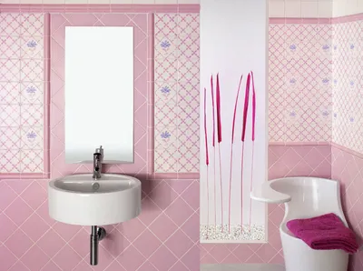 Дизайн ванной комнаты в розовом цвете: фото, интерьер | Wergin.ru
