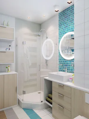 Голубая ванная: идеи и секреты правильного дизайна (55 фото) | Дизайн и  интерьер ванной комнаты
