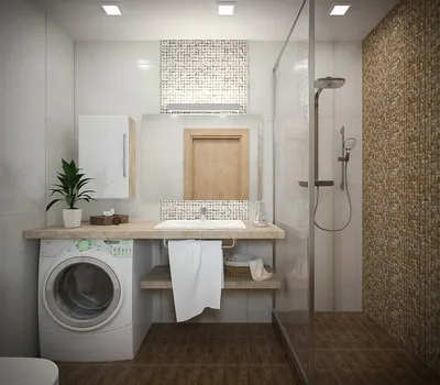Ванная комната 6 кв. м: интерьер совмещенной с туалетом, фото дизайна,  проекты и планировка