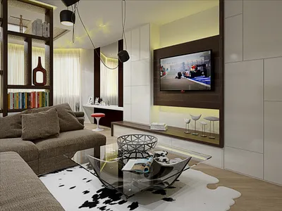 Дизайн гостиной совмещенной со спальней - Квартира, дом, дача - 16 сентября  - 43125070573 - Медиаплатформа МирТесен