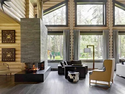 интерьер современного деревянного дома - Ремонт без проблем