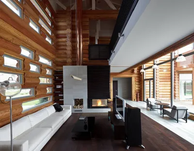 20 проектов: Красивые деревянные дома внутри и снаружи - дизайн и интерьер деревянного  дома с фото | Houzz Россия