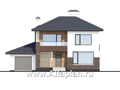Дизайн частного дома снаружи (дизайн фасада) | GD-Home.com