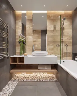 Дизайн ванной комнаты маленького размера, 50 фото идей интерьера ванной