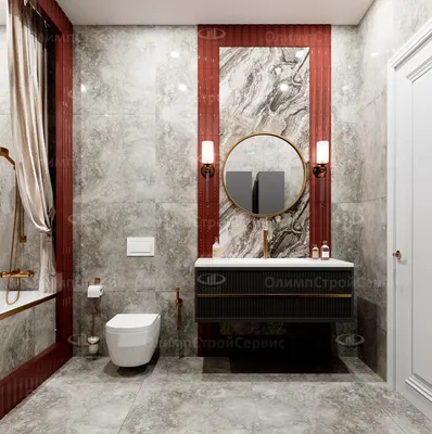 Дизайн интерьера ванной комнаты по ул. Фурманова 48 | Студия дизайна  интерьеров Мята в Ташкенте