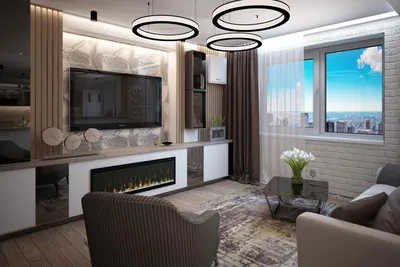 Дизайн интерьера гостиной с камином в стиле LOFT | buchadesign | дизайн  інтерьєра