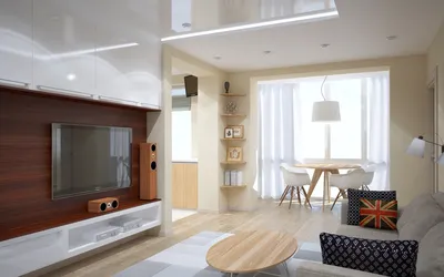 Дизайн интерьера двухкомнатной квартиры в Днепре - 3D визуализация интерьера  квартиры, планировка | Архитектурная мастерская ТТ