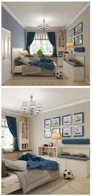 Детская для мальчика, спальня в синих тонах, кантри стиль, оригинальная  мебель, стол дл… | Голубые комнаты, Дизайн спальни мальчика, Детская комната  в морском стиле