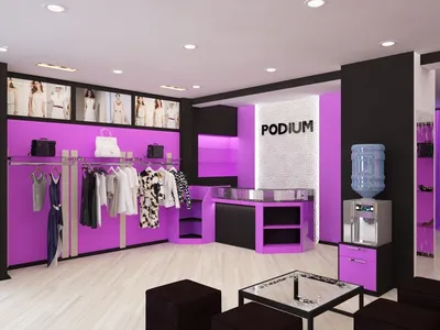 Дизайн интерьера магазина женской молодежной одежды. Abitant Москва