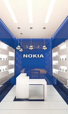Интерьер магазина электроники \"NOKIA\". Реальная виртуальность