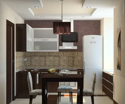 Дизайн интерьера маленькой кухни, фото дизайн-проекта кухни
