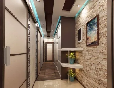 Дизайн узкого коридора в квартире: реальные фото в интерьере | DomoKed.ru