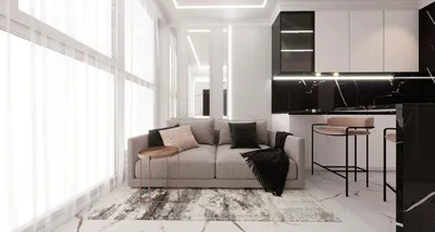 Дизайн проект двухкомнатной квартиры в Минске, дизайн интерьера 2-х  комнатной квартиры