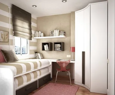 Спальня 7 кв м: оформление интерьера маленькой комнаты с окном, фото идей |  Schlafzimmer, Kleiner raum schlafzimmer, Schmales schlafzimmer