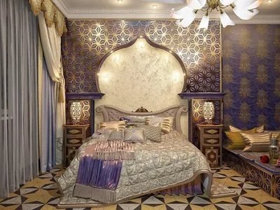 Восточный Стиль в Интерьере: 215+ (Фото) в Спальне/ Кухне/ Ванной | Classic  bedroom design, Bedroom themes, Luxurious bedroom design