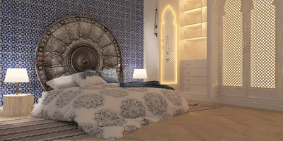 Спальня в восточном стиле: основные принципы оформления и необходимые  элементы интерьера, фото