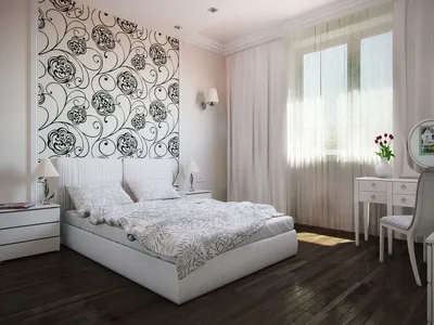 Дизайн комнаты с белыми обоями - 73 фото