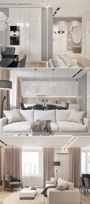 Квартира 105 кв.м - Галерея 3ddd.ru | Дизайнерские гостиные, Стильные  гостинные, Стили гостиной