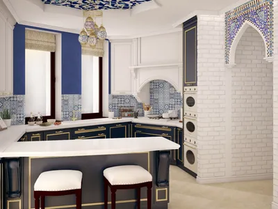 Кухня в восточном стиле - раскошный арабский интерьер