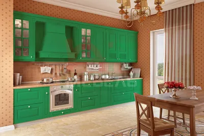 Заказать зеленую кухню в Петрозаводске быстро. Кухни зеленого цвета по  каталогу кухонной мебели.