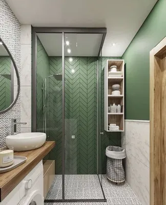 Дизайн маленькой ванны без туалета - 60 фото