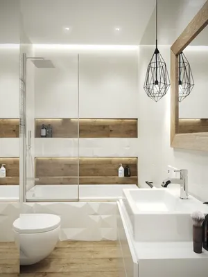 Дизайн маленькой ванной комнаты (90 фото): красивые, модные и современные  интерьеры со стиральной машиной