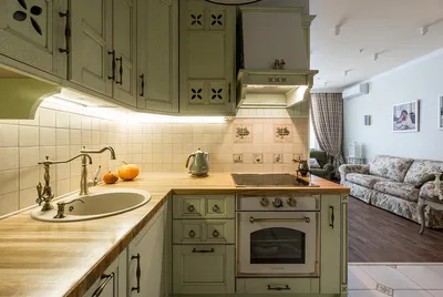 Маленькая кухня в стиле прованс: правила оформления, идеи интерьера с фото