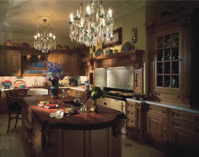Кухня в викторианском стиле - 67 фото