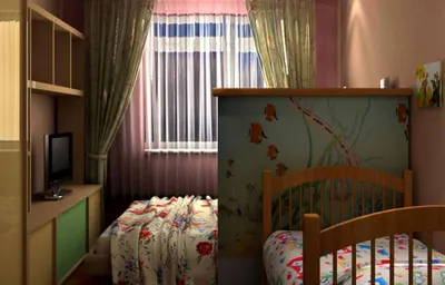 Дизайн спальни и детской в одной комнате - 70 фото