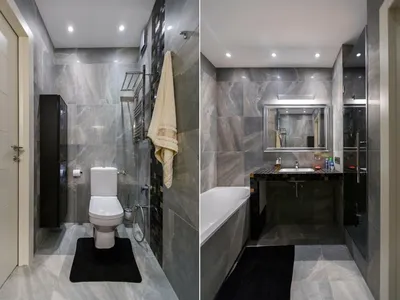 Дизайн ванны и туалета раздельно - 69 фото