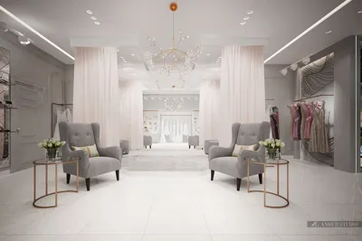 Дизайн свадебного салона 47,1 м² | Проект ANGUD.STUDIO