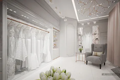 Дизайн свадебного салона 47,1 м² | Проект ANGUD.STUDIO