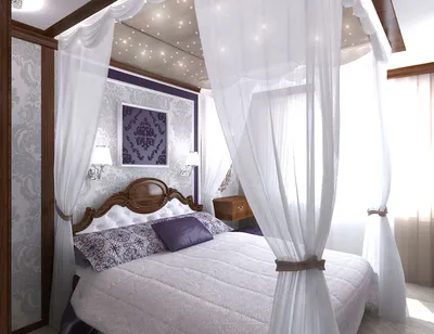 Какие бывают балдахины для кровати, варианты дизайна, фотопримеры в  интерьере спален