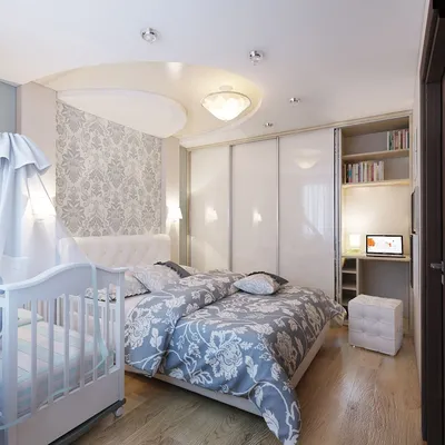 Дизайн спальни с детской кроваткой | Kleines schlafzimmer, Schlafzimmer  design, Innenarchitektur