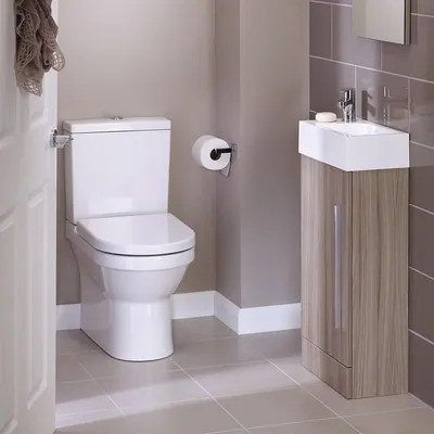 Дизайн туалета в квартире с раковиной — интерьер санузлов разных размеров и  цветов: ТрендоДом