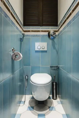 Дизайн маленького туалета с инсталляцией - 67 фото