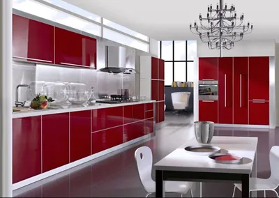 115 вариантов дизайна красной кухни
