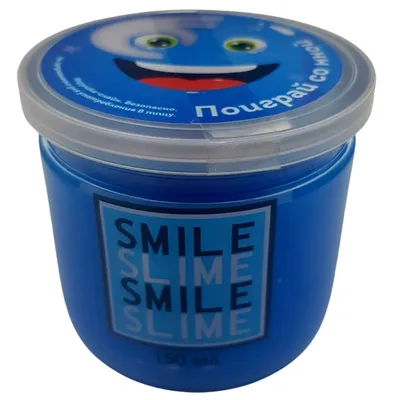 Слайм Smile Slime Синий Neon Time, 150 мл по цене 115 руб