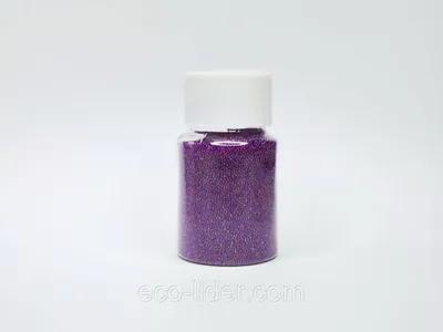 Купить Фиолетовые бульонки для создания слаймов и декора ногтей -  интернет-магазин Eco-lider