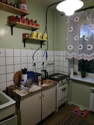 Очень грамотный ремонт хрущёвской кухни 5 кв.м | Пикабу