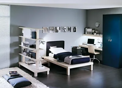 Корпусная мебель в комнате мальчика-подростка - СвойСтиль