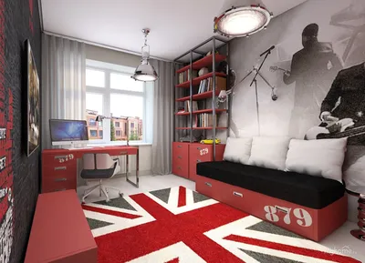 Дизайн комнаты для подростка - 69 фото