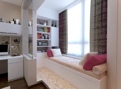 Дизайн-проект детской комнаты 18 кв. м с современным дизайном для подростка  | Студия Дениса Серова