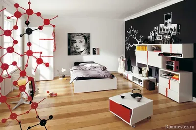 Дизайн комнаты для девушки - фото интерьера