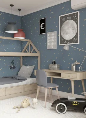 Красивый дизайн детской спальни для игр и отдыха