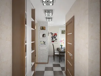 Дизайн квадратного коридора - 74 фото