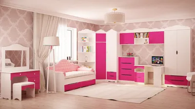 Мебель для детской комнаты девочки: 100 фото стильных идей в интерьере