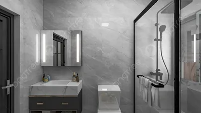 Современный дизайн маленькой ванной комнаты - 68 фото